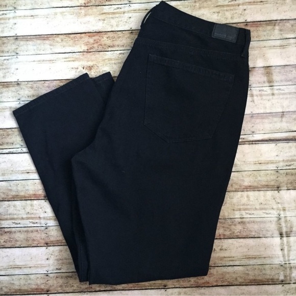 AMERICAN EAGLE Plus HI RISE GIRLFRIEND black jeans women’s size 14 XLong - Picture 8 of 10